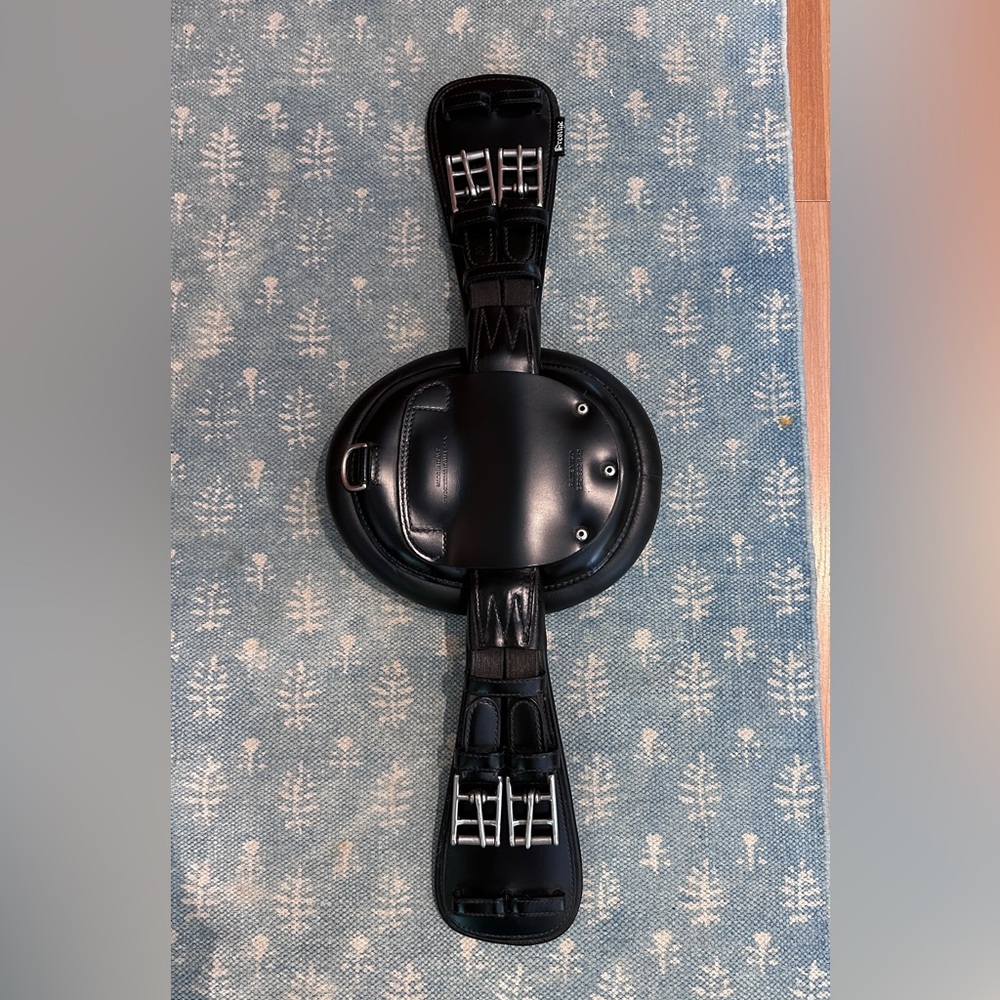 Black Leather Prestige RP Dressage Girth